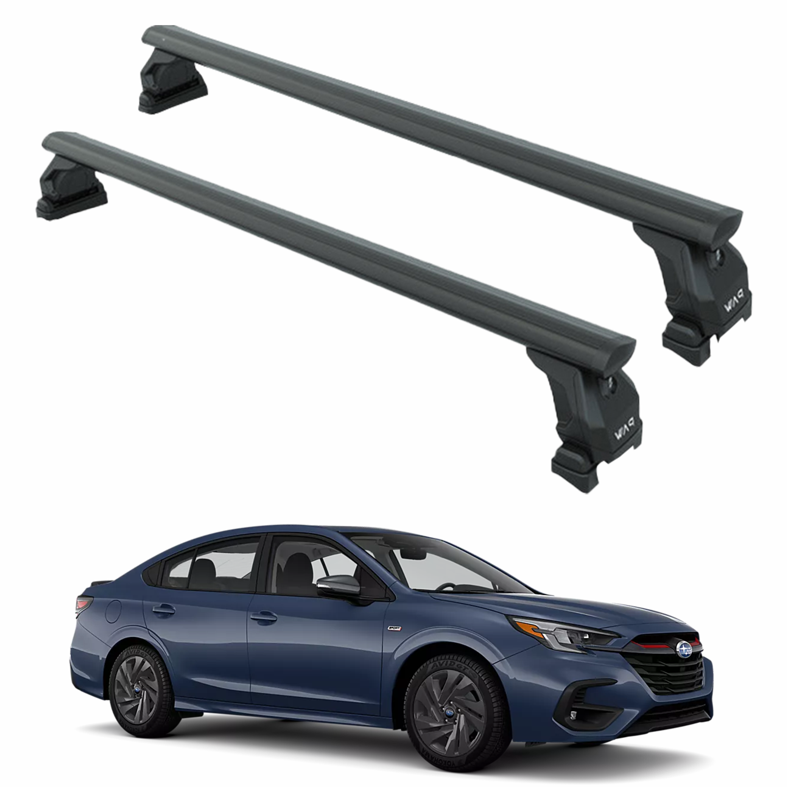 For Subaru Legacy Sedan 2020-2025 Roof Rack Cross Bar Fix Point Pro Fix Black For Subaru Legacy Sedan 2020-2025 Roof Rack Cross Bar Fix Point Pro Fix Black